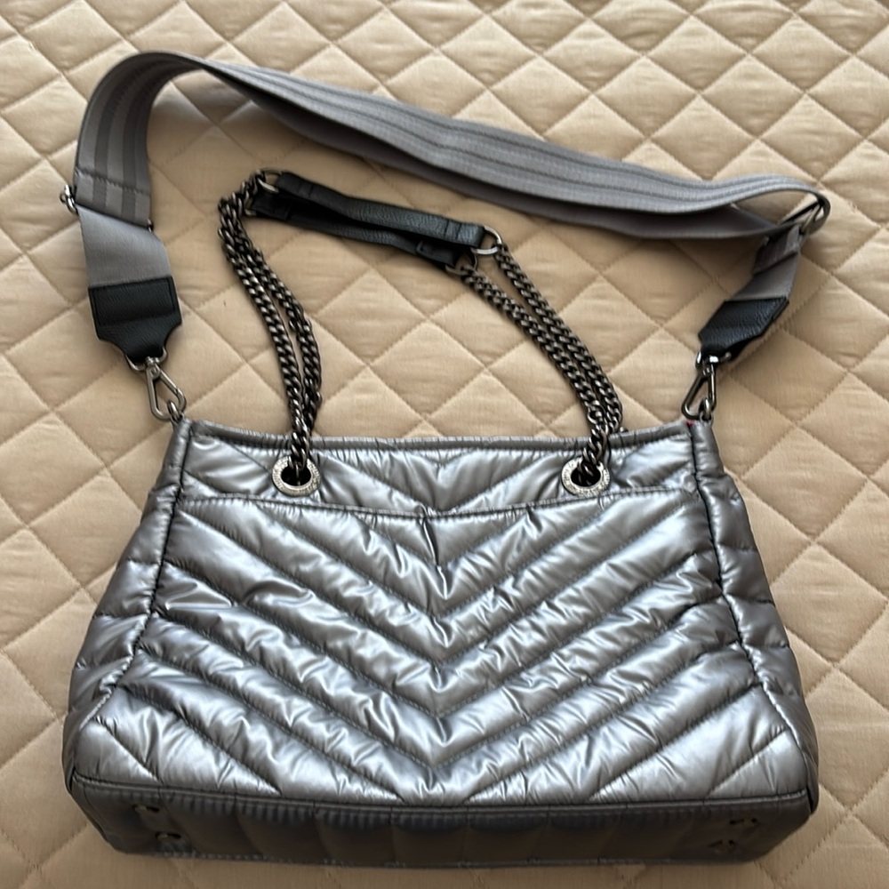 Think Royln Genevieve Lady Pewter Shoulder/Crossbody Bag